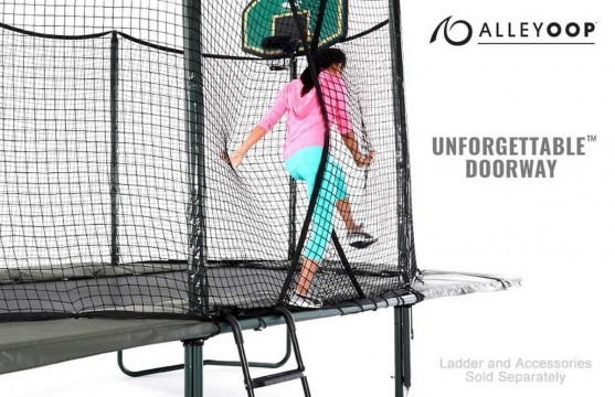 AlleyOOP 10'×17' Rectangular Trampoline with Enclosure